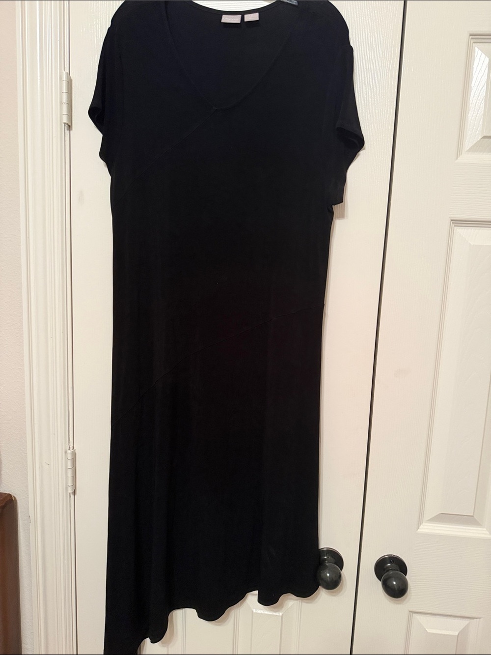 Chico’s Travelers V-Neck Cap Sleeve Women's Dress Sz 3
